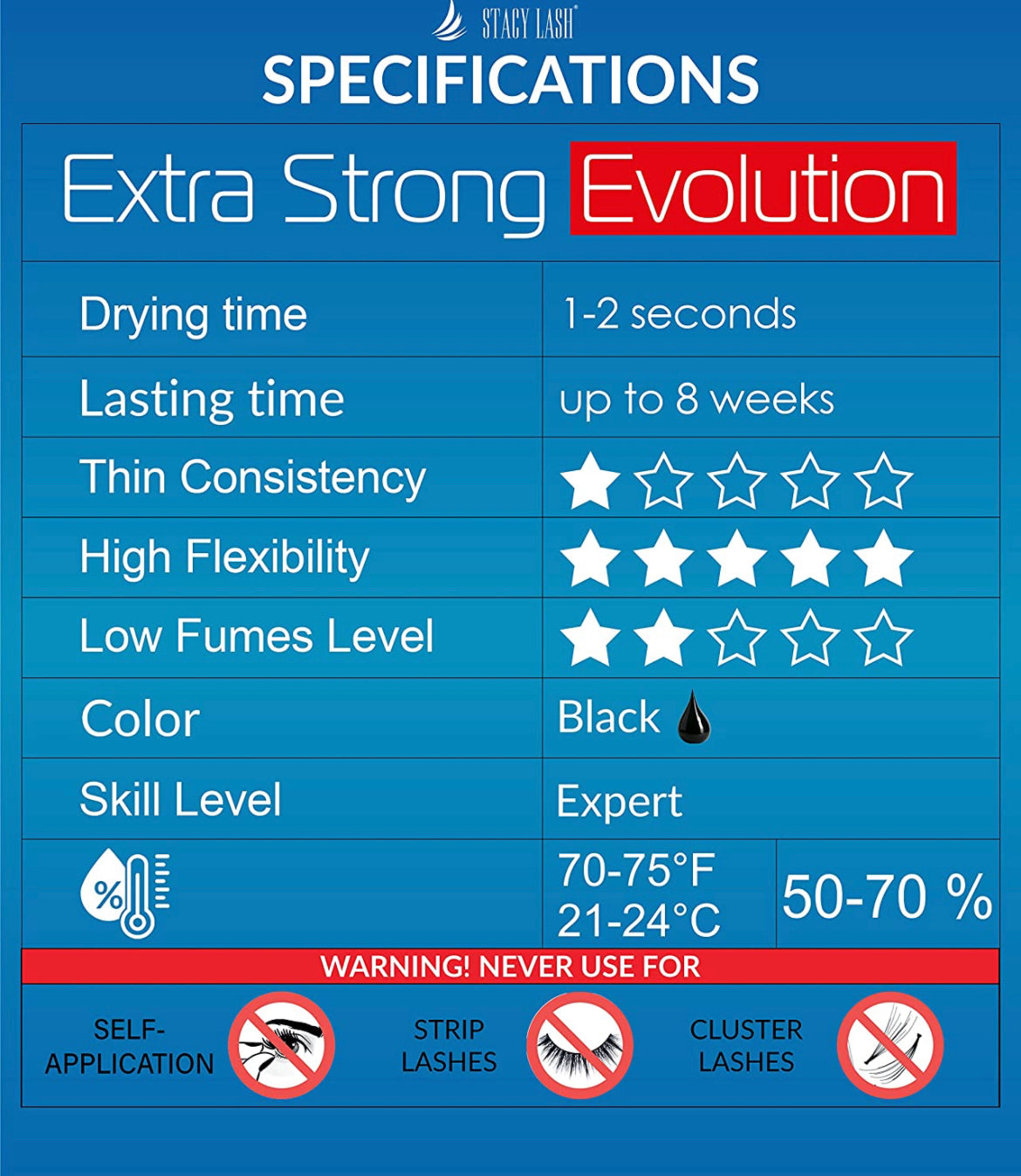 Extra Strong Evolution Eyelash Extension Glue Stacy Lash