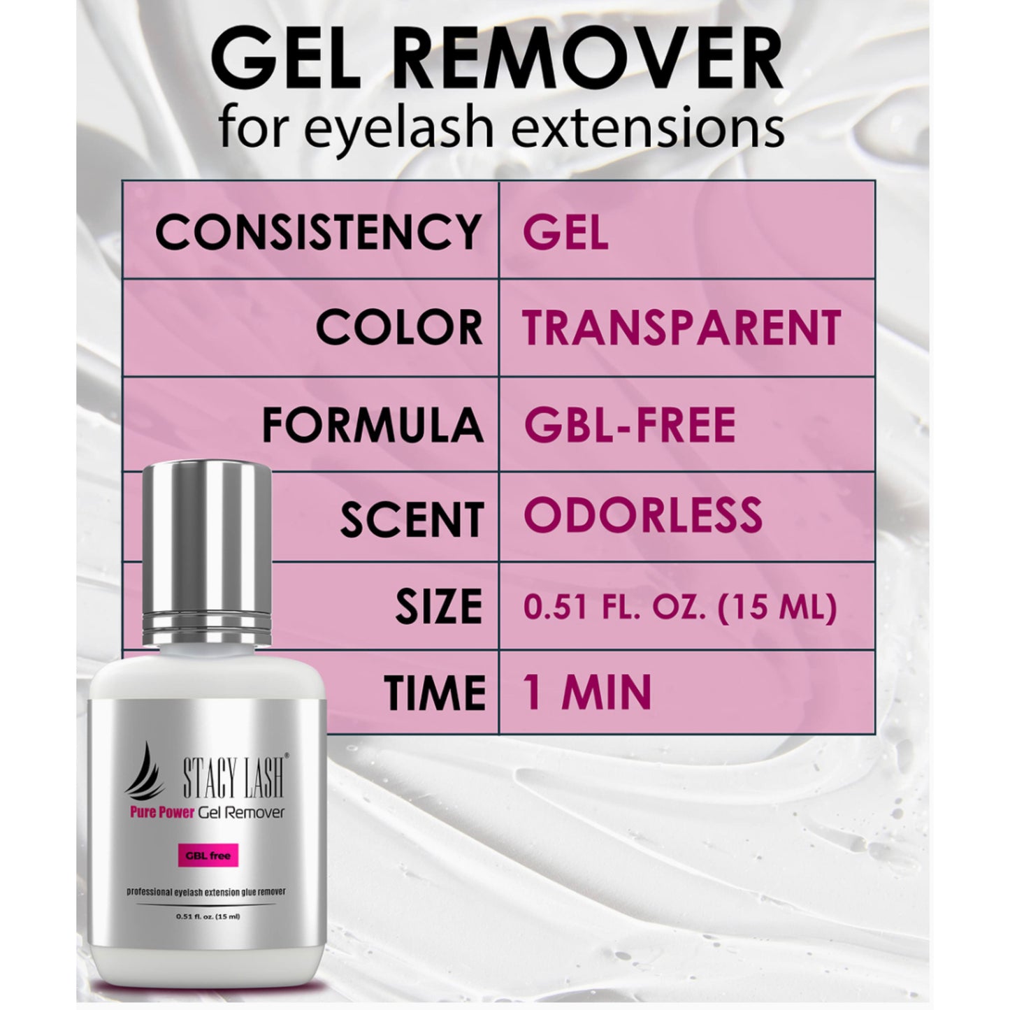 Stacy Lash Pure Power Gel Remover