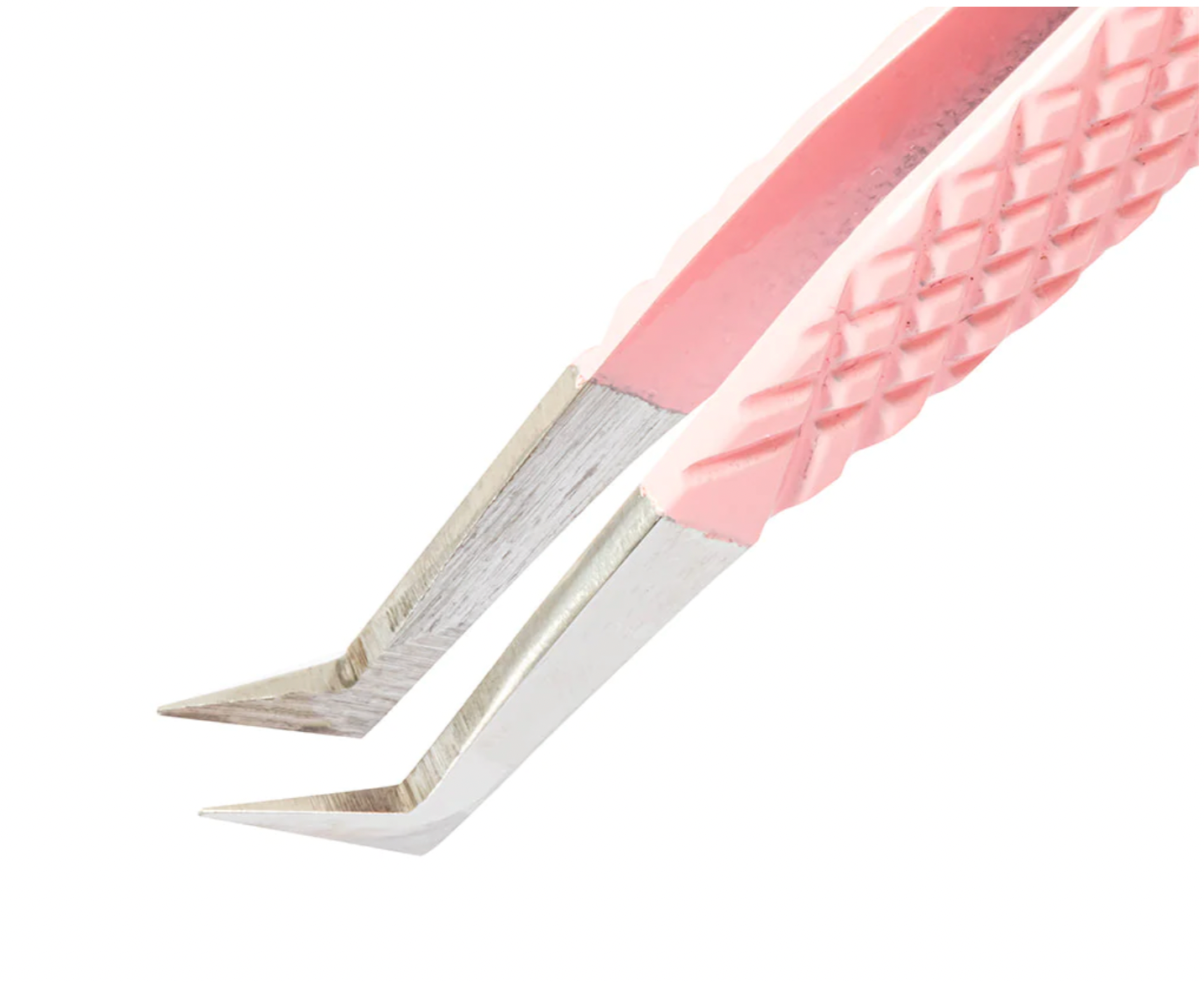 Vava Boot Fiber Tip Peach Coated Curved Tweezer