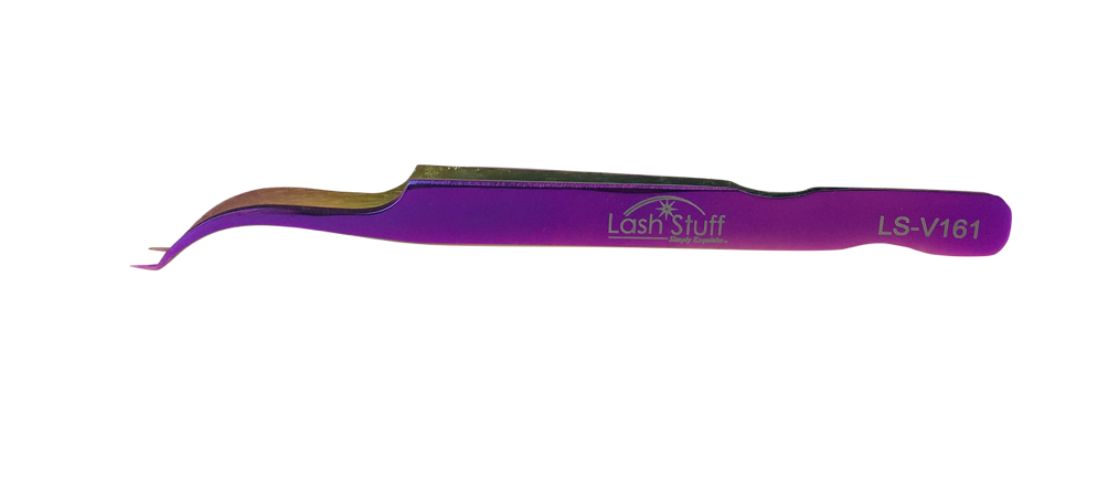 Lash Stuff  Tweezer LS-V161 Pink Titanium Volume