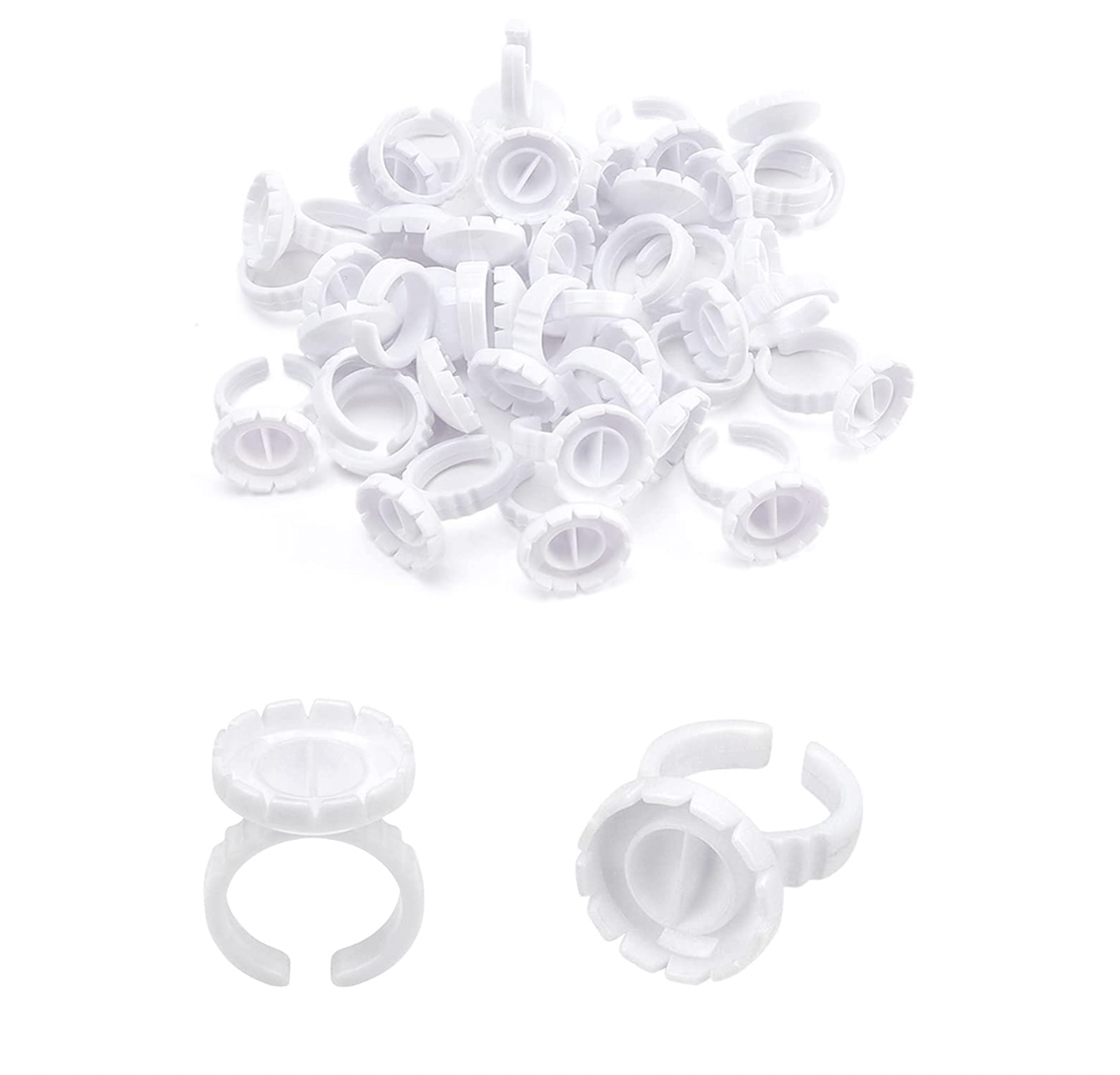 Round blooming glue rings