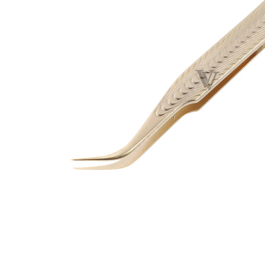 VF-01 Champagne Gold Volume Crush Tweezers